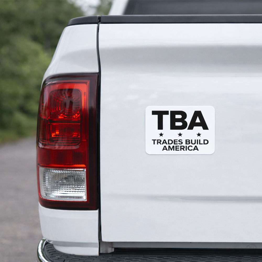 Trades Build America Decal